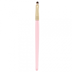 pink wooden handle lip brush