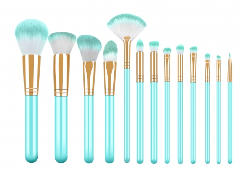 New arrival 13pcs makeup brush set with wooden handle,synthetic hair
