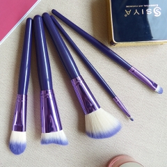 Custom 5pcs  makeup brush set ,professional makeup brush manufacture