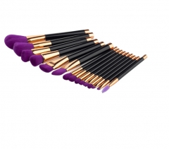 Brand New 15pcs Makeup Brush Set Soft Synthetic Hair Wood Handle Cosmetic Tools