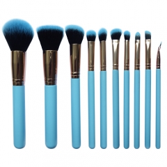Face Makeup Brushes Set,Soft Synthetic Bristles Wooden Handle, for Face Powder Foundation Contour Eyeshadow (10 Pieces)