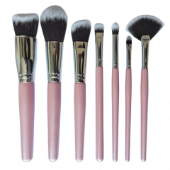 7pc Silver- Premium Quality Non Animal Cruelty Cosmetic Makeup Brush Set