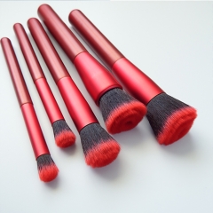 Premium Rose Flower Shape Makeup Brushes 5Pcs/Set Foundation Cosmetic Brushes Best Gift for Valentine's Day, Christmas's Day, Anniversary Gift