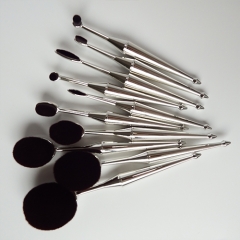Oval Makeup Brush Set (10-Piece)