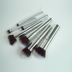 Brand new LS makeup brush set with aluminum handle,synthetic hair