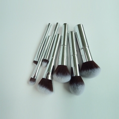 Brand new LS makeup brush set with aluminum handle,synthetic hair