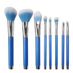 Makeup Brushes,8PCS Professional Beauty Premium Synthetic Foundation Powder Makeup Brushes Sets,blue handle