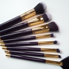 New arrival 8pcs makeup brush set with wooden handle,synthetic hair