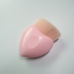 Heart Shaped Cosmetic Brush Foundation Powder Makeup Brushes Tools Heart Shaped Powder Blusher Cosmetic Tool Kit (Pink)