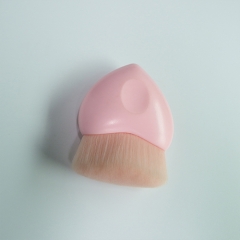 Heart Shaped Cosmetic Brush Foundation Powder Makeup Brushes Tools Heart Shaped Powder Blusher Cosmetic Tool Kit (Pink)