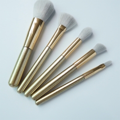 6pcs travel makeup brush set with synthetic hair
