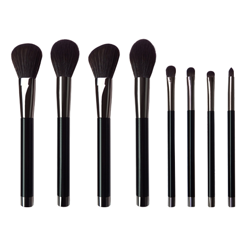 Wholesale 8pieces classical makeup brush set  wooden handle   cosmetic brush manufacturer