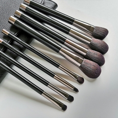 Wholesale 8pieces classical makeup brush set  wooden handle   cosmetic brush manufacturer
