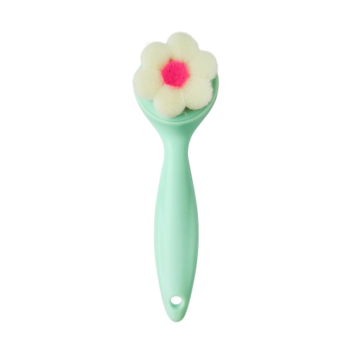 Pretty flower shape cleaning washing face brush portable makeup beauty tool