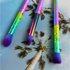 Colorful handle eye shadow brushes set eyebrow brush