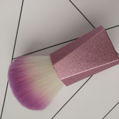 white and pink soft hair loose powder brush
