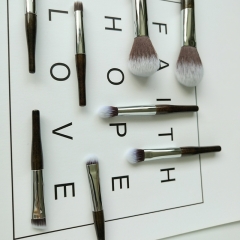 New arrival OEM shenzhen top high quality hot sell makeup brushes set flat brush contour brush