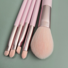 Travel makeup brush set 5 pcs powder blush brow brush concealer smudge