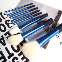 Professional 8 pcs makeup brush set with black holder