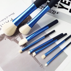 Professional 8 pcs makeup brush set with black holder