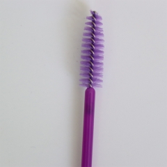 Wholesale Disposable mascara wand brush one time use eyelash brush makeup applicators purple
