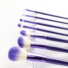 New arrival soft hair multifunctional professional noble purple makeup brushes set different shape factory supply