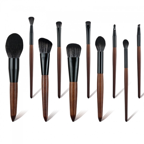 Classic Makeup Brush Set for Beginner and Professionor, 10 Pieces Brushes Including Foundation, Powder, Contour, Concealer and Eyeshadow